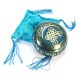 85mm Blue Tibetan Yoga Singing Bowl Buddhism Chime Resonance Meditation Chakara