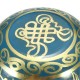 85mm Blue Tibetan Yoga Singing Bowl Buddhism Chime Resonance Meditation Chakara