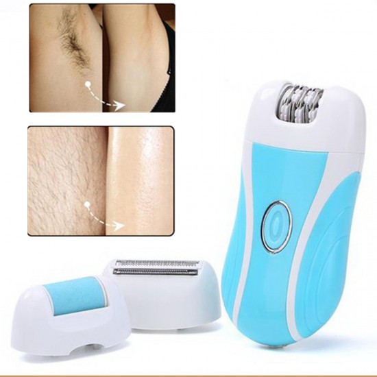 3 in 1 Body Hair Removal Electric Epilator Remover Shaving No Pain Shaver Callus