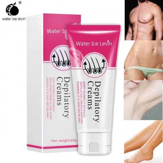 Water Ice Levin® Unisex Powerful Permanent Depilatory Hair Removal Cream Hair Growth Inhibitor