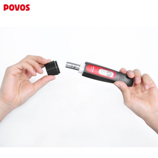 POVOS PW309 Nose Ear Hair Trimmer for Men Women Washable Hair Removal Stainless Steel Portable