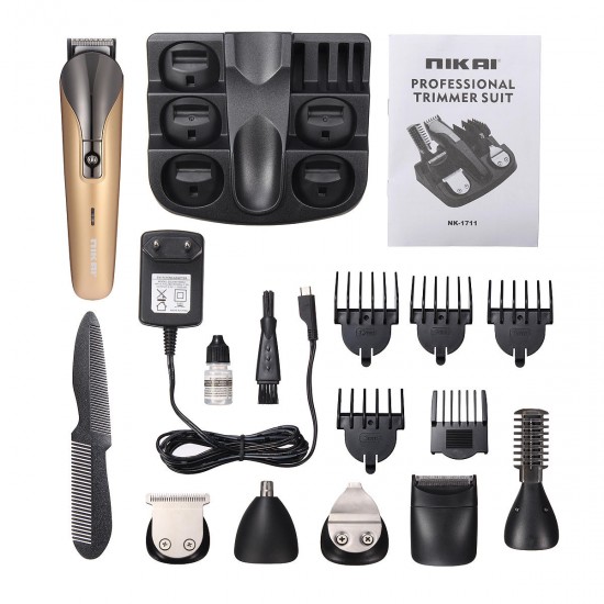 11 In 1 Hair Cutter Kit Nose Hair Trimmer Nose Hair Clipper Waterproof Eyebrow Trimnmer