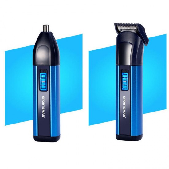 3 In 1 Rechargeable Shaver Razor Hair Timmer Nose Clipper Electric Cordless Grooming Barber Tool