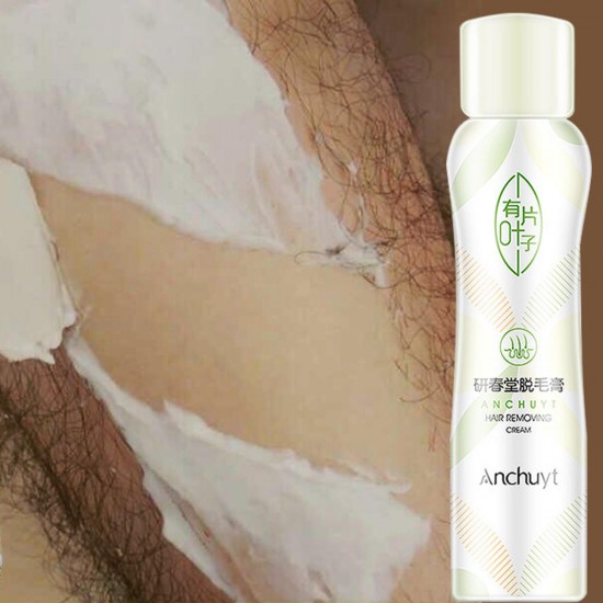150g Unisex Depilatory Bubble Green Leaves Hair Removal Cream Body Leg Armpit