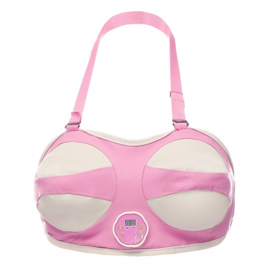220V Electronic Breast Enhancement Massager Vibration Effective Enhance Women Fashion Pink