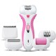 4 in 1 Electric Foot Grinder Remover Dead Skin Lady's Hair Removal Painless Shaver Epilator Exfoliat