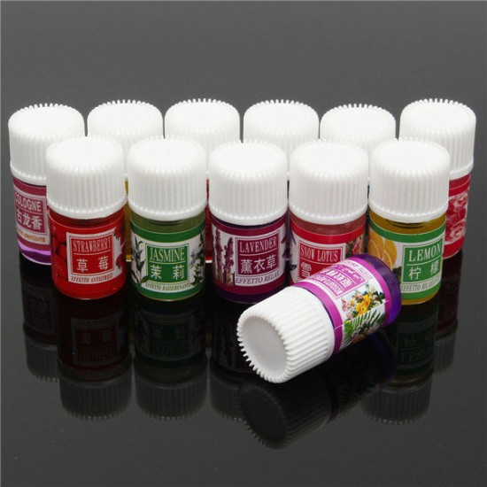 12pcs Spa Aromatherapy Flower Essential Oil Set Pure Therapeutic Relief Plant Headache Home