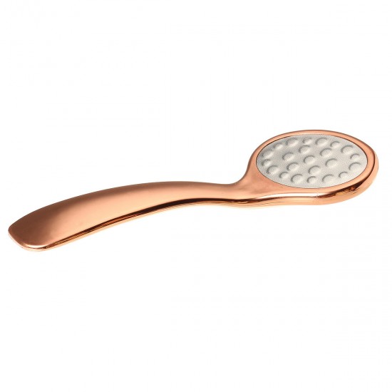 1pc Dual Sided Rose Gold Foot Rasp Dead Skin Remover Exfoliating Tool Pedicure Grinding Rubbing