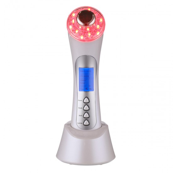 5 in 1 Ultrasound Photon Ionic Device 3 LED Light 3Mhz Face Lift Skin Beauty SPZ Machine