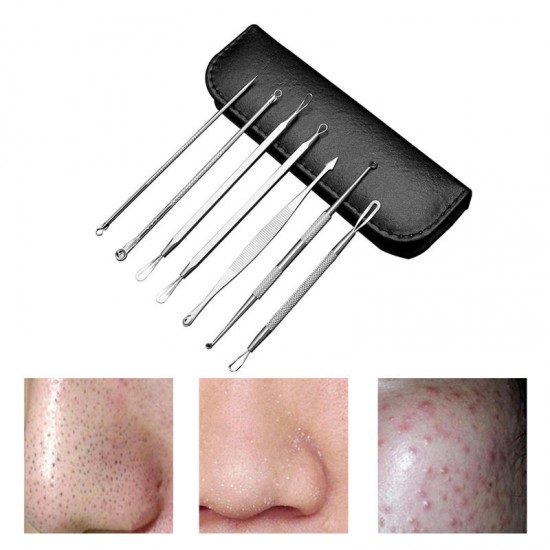 Y.F.M® 7 Pcs Acne Needle Blackhead Remover Facial Pimple Removal Face Skin Care Tools