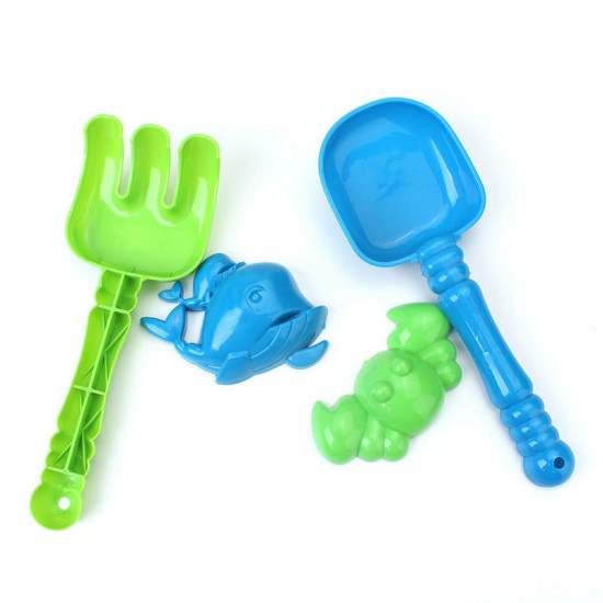 5 Pcs Kids Seaside Beach Toy Plastic Shovel Spade Sand Castle Pit Water Toy