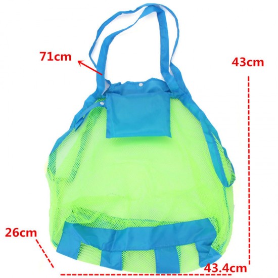 Toy Tool Clothes Storage Collection Pouch Tote Mesh Bag Mom Baby Kids Indoor Outdoor Beach Bag