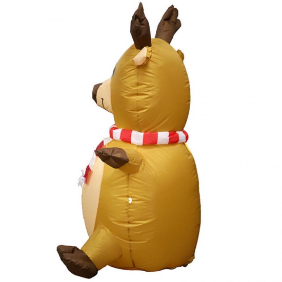1.2M Christmas Inflatable Toys Elk Xmas Decoration Outdoor Garden Lights Decoration Toys