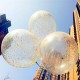 3pcs/Lot Clear Confetti Balloon Happy Birthday Wedding Party Decorations