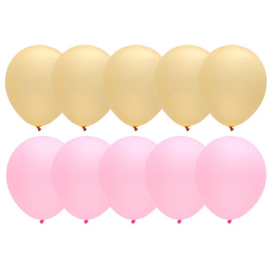 40Pcs Per Set Pink And Metallic Gold Balloons Helium Quality Party Decoration