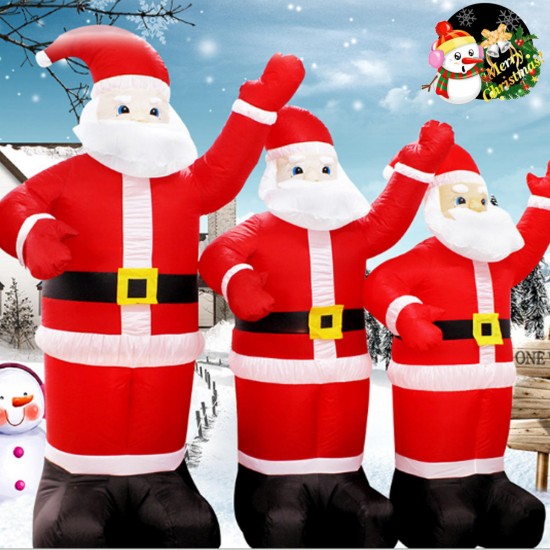 Christmas Party Home 1.2M Inflatable Santa Claus Air Blowing Up Costume Toys For Kids Children Gift