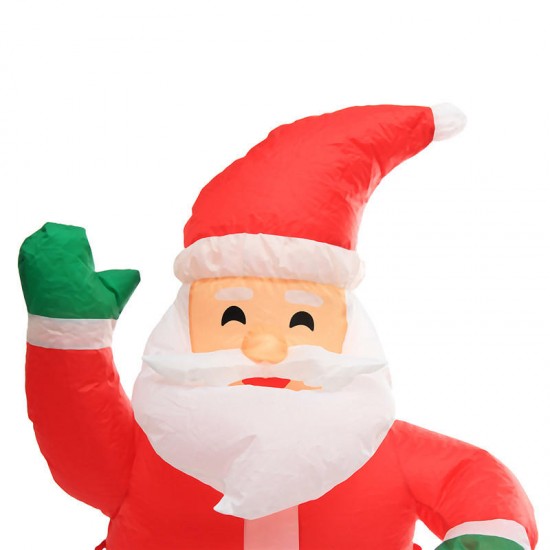 Christmas Party Home 1.2M Inflatable Santa Claus Air Blowing Up Costume Toys For Kids Children Gift
