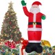 Christmas Party Home 1.2M Inflatable Santa Claus Air Blowing Up Costume Toys For Kids Children Gift