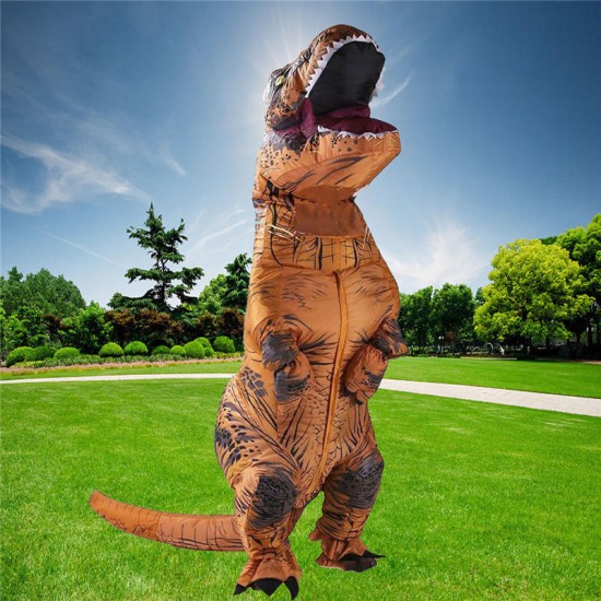 Dinosaur Adult Inflatable Toys Clothing 210 x 98cm Models Air Blowing Up Costume Funny Halloween Toy