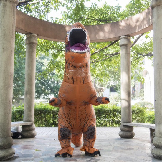 Dinosaur Adult Inflatable Toys Clothing 210 x 98cm Models Air Blowing Up Costume Funny Halloween Toy