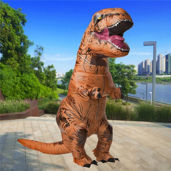 Dinosaur Adult Inflatable Toys Clothing 210 x 98cm Models Air Blowing Up Costume Funny Halloween Toy