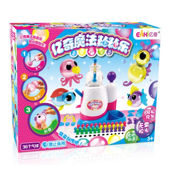 EAKI Magical Magic Waves Sticky Mega Starter Pack Inflator Balls Fun Inflatable Toys Kids Gift