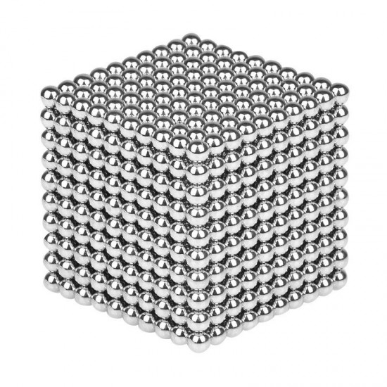 1000PCS Per Lot 5mm Magnetic Buck Ball Magnet Silver Intelligent Stress Reliever Toys Gift