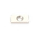 10PCS 20x10x3mm Neodymium Magnets Hole 4mm Rare Earth Magnet