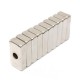 10pcs Block Magnets 20x10x5mm Hole 4mm Rare Earth Neodymium N5 Magnetic Toys