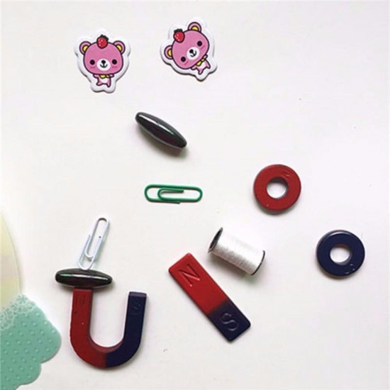 Magnets Field Scool Kids Teaching Education Tool Set Horseshoe Magnetic Ring Toys