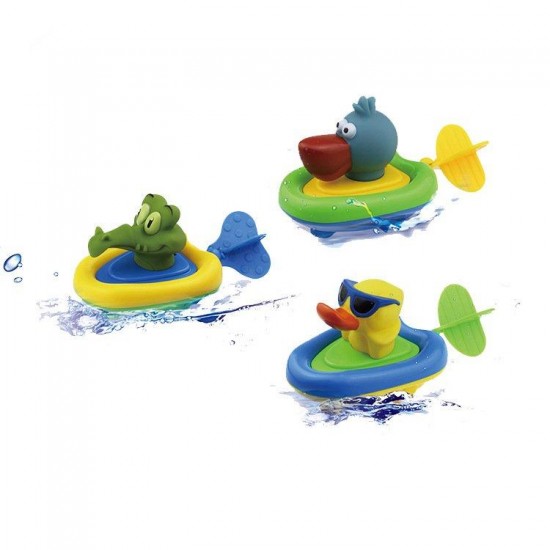 Cikoo Wind Up Bath Toy Pull Along Beach Play Toys Funny Amphibious Animal