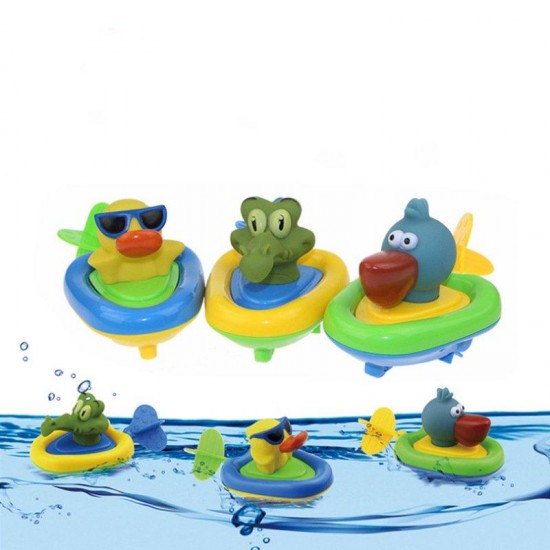 Cikoo Wind Up Bath Toy Pull Along Beach Play Toys Funny Amphibious Animal