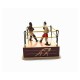 Classic Vintage Clockwork Wind Up Boxing Ring Boxers Children Kids Tin Toys With Key