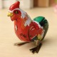 Vintage Clockwork Wind Up Cock Rooster Tin Toys Collectable Gift