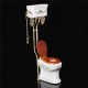 1:12 Dollhouse Miniature Furniture Toys Toilet White With Box Packing