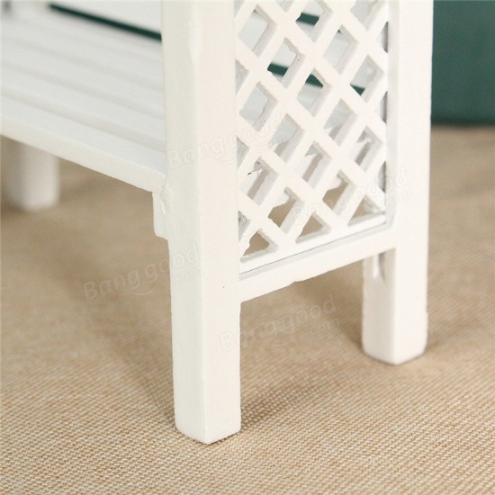 1:12 Scale White Wood Grape Trellis Planter Model Dollhouse Miniature Furniture 1:12 Scale White Wood Grape Trellis Planter Model Dollhouse Miniature Furniture