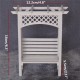 1:12 Scale White Wood Grape Trellis Planter Model Dollhouse Miniature Furniture 1:12 Scale White Wood Grape Trellis Planter Model Dollhouse Miniature Furniture