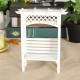 1:12 Scale White Wood Grape Trellis Planter Model Dollhouse Miniature Furniture 1:12 Scale White Wood Grape Trellis Planter Model Dollhouse Miniature Furniture