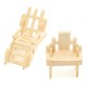 34 Pcs 3D DIY Wooden Miniature Dollhouse Furniture Model Unpainted Suite Toys 34 Pcs 3D DIY Wooden Miniature Dollhouse Furniture Model Unpainted Suite Toys