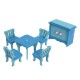 4 Sets of Delicate Wood Dollhouse Furniture Kits for Doll House Miniature 4 Sets of Delicate Wood Dollhouse Furniture Kits for Doll House Miniature