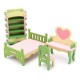 4 Sets of Delicate Wood Dollhouse Furniture Kits for Doll House Miniature 4 Sets of Delicate Wood Dollhouse Furniture Kits for Doll House Miniature