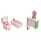 4 Sets of Delicate Wood Dollhouse Furniture Kits for Doll House Miniature 4 Sets of Delicate Wood Dollhouse Furniture Kits for Doll House Miniature