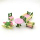 4 Sets of Delicate Wood Dollhouse Furniture Kits for Doll House Miniature 4 Sets of Delicate Wood Dollhouse Furniture Kits for Doll House Miniature