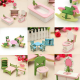 4 Sets of Delicate Wood Dollhouse Furniture Kits for Doll House Miniature 4 Sets of Delicate Wood Dollhouse Furniture Kits for Doll House Miniature