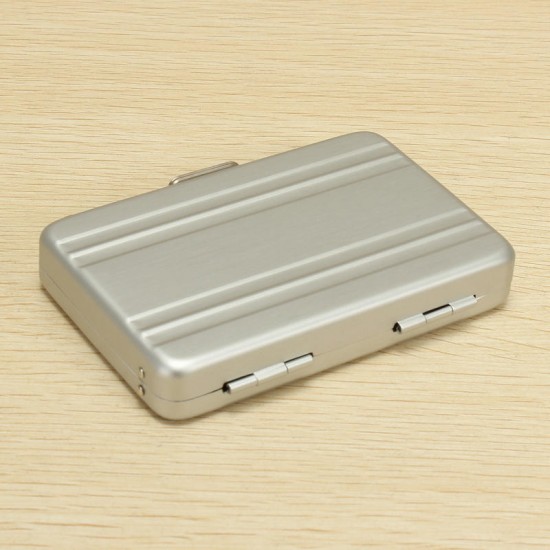 Aluminum Business Credit Cards Box Mini Suitcase Card Holder High Grade Business Office Cards Box Aluminum Business Credit Cards Box Mini Suitcase Card Holder High Grade Business Office Cards Box