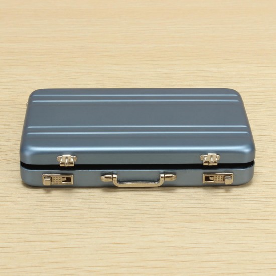 Aluminum Business Credit Cards Box Mini Suitcase Card Holder High Grade Business Office Cards Box Aluminum Business Credit Cards Box Mini Suitcase Card Holder High Grade Business Office Cards Box