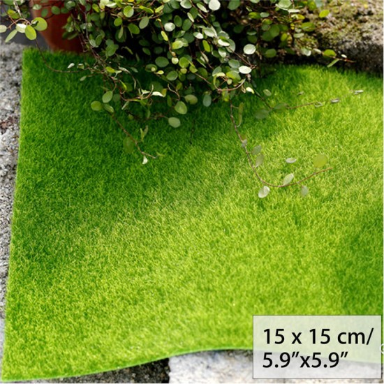 Artificial Faux Garden Turf Grass Lawn Moss Miniature Craft Ecology Decor