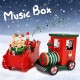 Christmas Music Box Birthday Gift Music Toy Reindeer Train Design