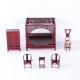 Crabkingdom 175*165*165mm Chinese Mahogany Bedroom Doll House DIY Toy Set Collection Gift Display Decor Crabkingdom 175*165*165mm Chinese Mahogany Bedroom Doll House DIY Toy Set Collection Gift Display Decor