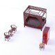 Crabkingdom 175*165*165mm Chinese Mahogany Bedroom Doll House DIY Toy Set Collection Gift Display Decor Crabkingdom 175*165*165mm Chinese Mahogany Bedroom Doll House DIY Toy Set Collection Gift Display Decor